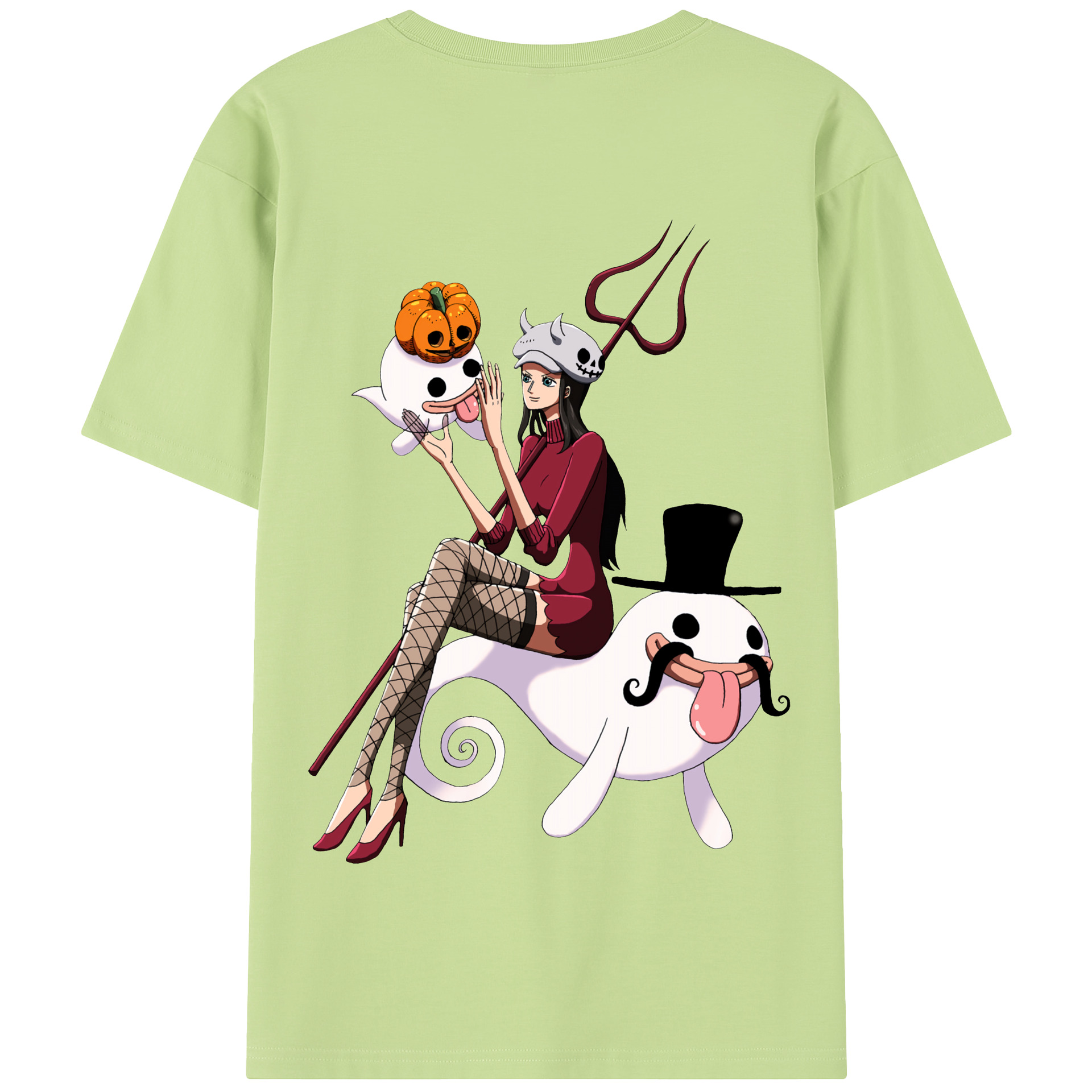 ワンピース ニコ・ロビン ONE PIECE Nico Robin 綿100％半袖Tシャツ（背面プリント）